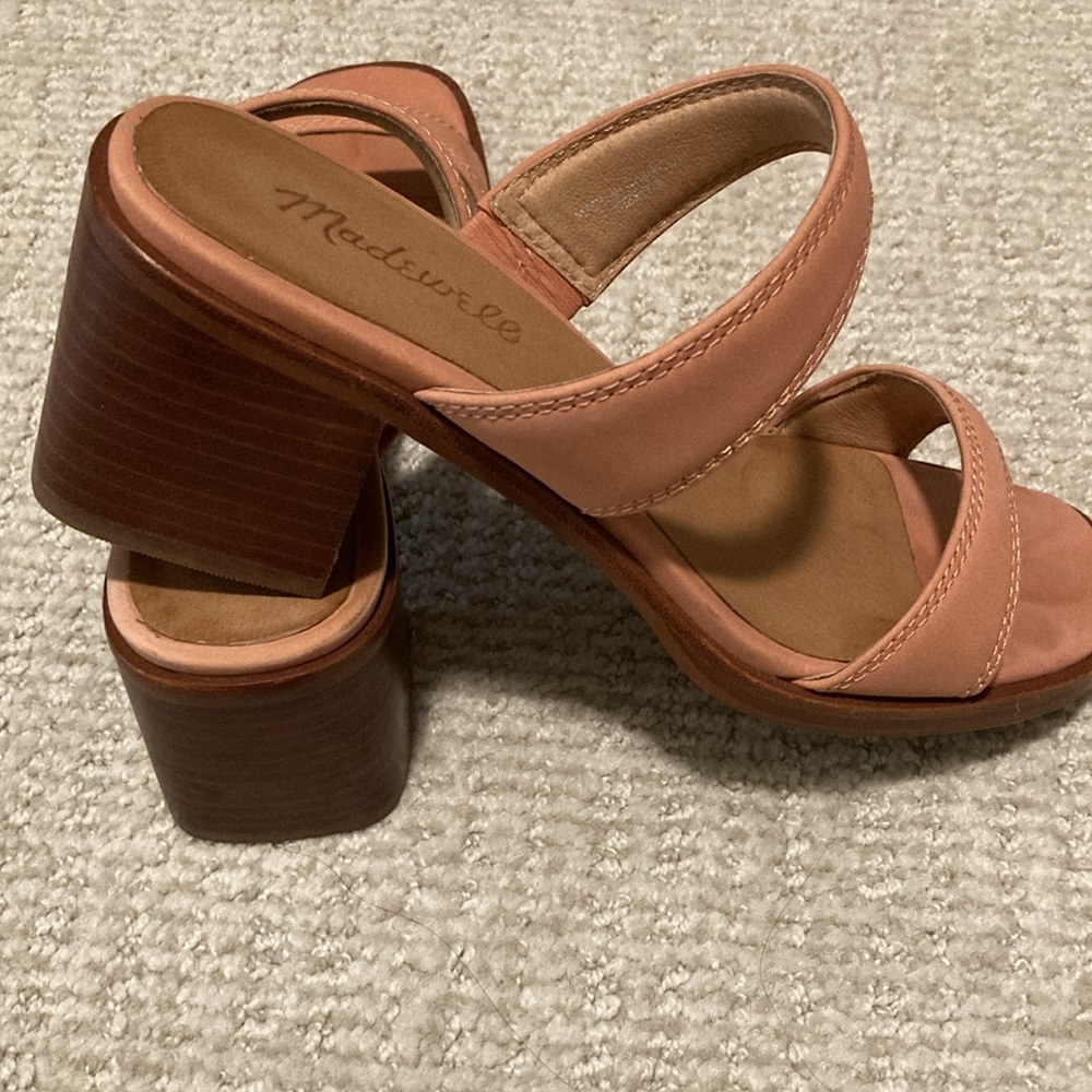Madewell Saige Double Strap Sandal in Pink Leather - Picture 4 of 7